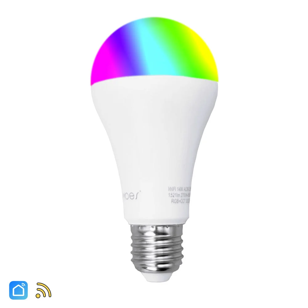 WiFi smart RGB light bulb E27 dimmable
