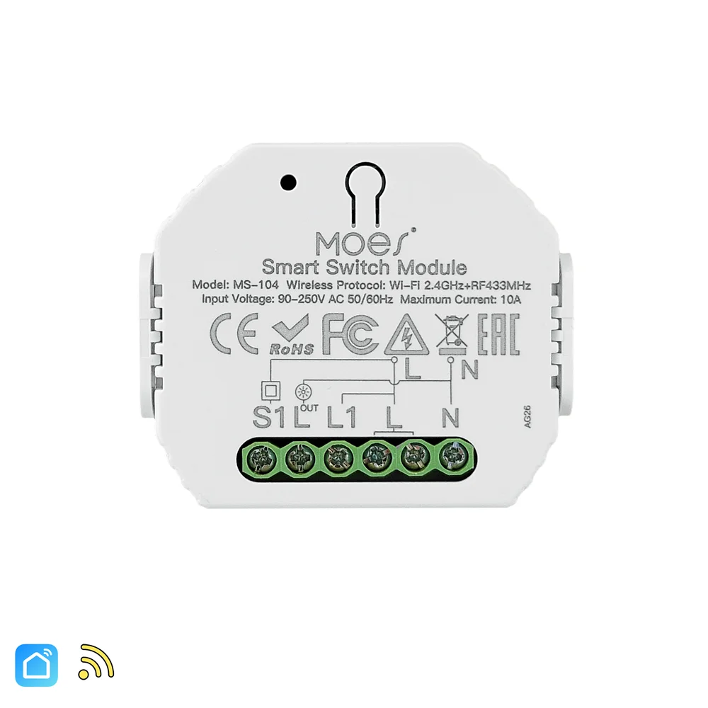 Moes WiFi smart light module for Smart Life lighting automation