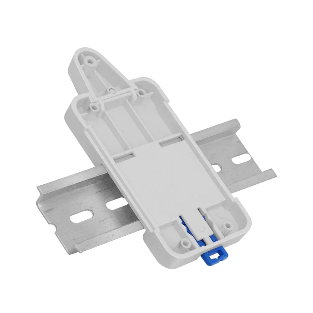 DIN rail tray for MS101 smart relay mounting in electrical switchboards