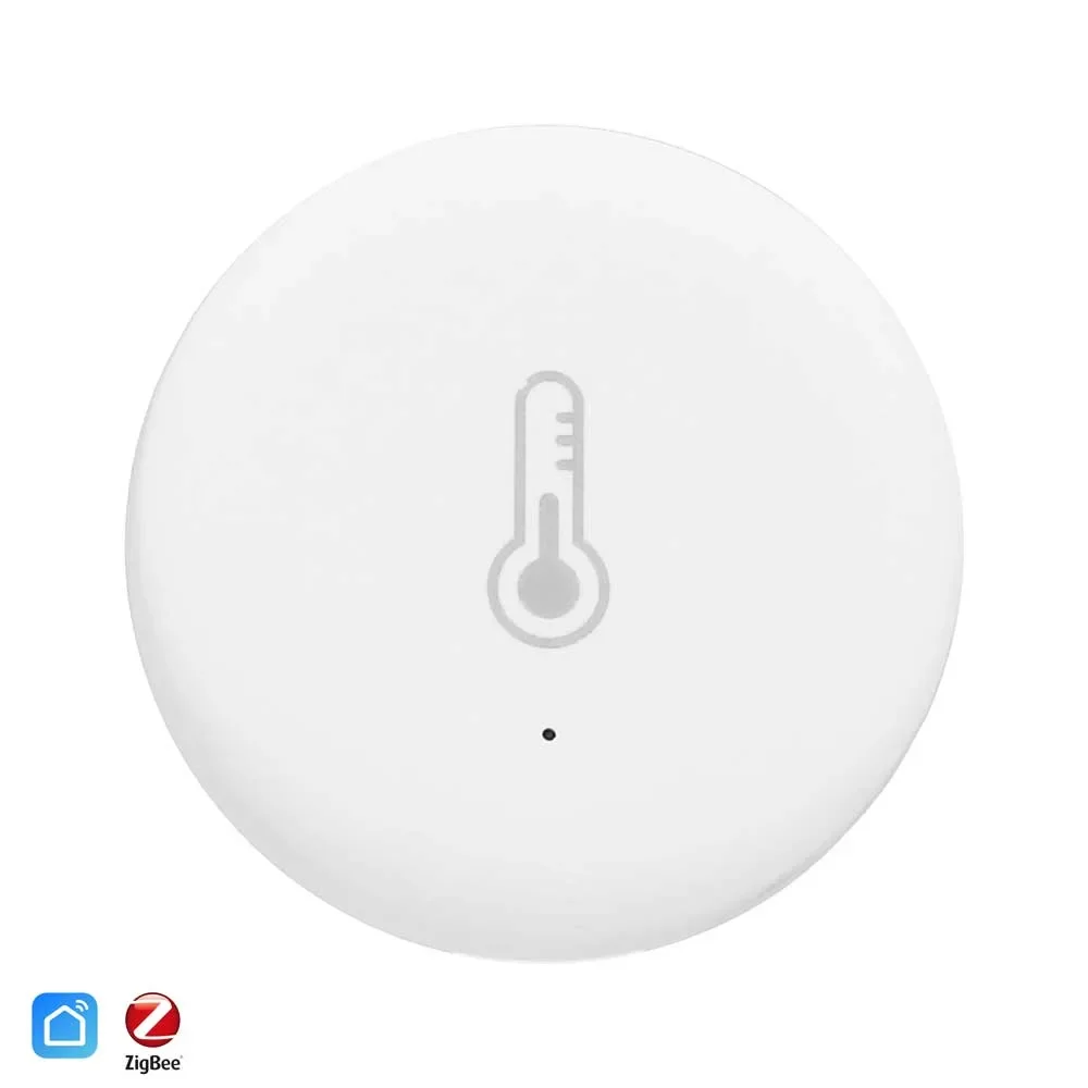 ZigBee smart temperature and humidity sensor for Smart Life climate monitoring